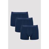 Penti Erkek Pamuklu İndigo 3'lü Boxer - 2XL