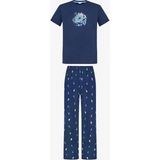 Penti Erkek Sailing Night Deniz Desenli Kısa Kollu Pijama Takımı - Çok Renkli