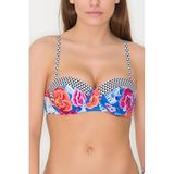 Penti Floral Band Bikini Üstü, 34, PPFLOBDT16IY-SXA, Mavi, Kadın