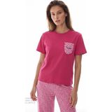 Penti Fuşya Cozy Heart Pamuklu Pantolon Pijama Takımı - Çok Renkli