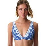 Penti Giana Derin V Yaka Çiçekli Bikini Üstü - 36 - Çok Renkli