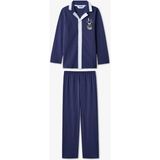 Penti İndigo Erkek Çocuk Suprise Uzun Kollu Düğmeli Pamuklu Pijama Takımı - Indigo - 6 - 7 Yaş