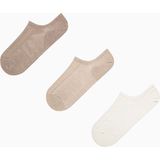 Penti Jacquard Soil Bej 3lü Sneaker Çorap - Kahverengi - Standart