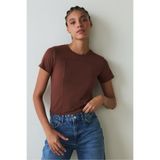 Penti Kapuçino Bisiklet Yaka Slim Fit Modal Baby Tee Tişört