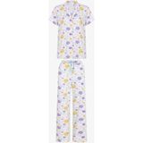 Penti Kırık Beyaz Blossom Çiçekli Kısa Kollu Gömlek Pantolon Pijama Takımı