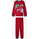 Penti Kırmızı Erkek Çocuk Dinozor Baskılı Uzun Kollu Termal Etkili Pijama Takımı - Çok Renkli - 8 - 9 Yaş