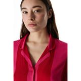 Penti Kırmızı For You Çizgili Gömlek Kısa Kollu Pijama Takımı - XS
