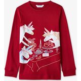 Penti Kırmızı Kız Çocuk Table Unicorn Desenli Uzun Kollu Termal Etkili Pijama Takımı