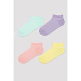 Penti Kız Çocuk Basic Colorful 4lü Patik Çorap - 27 - 30 - Beyaz