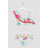 Penti Kız Çocuk Discovery One Shoulder Bikini Takımı - 4 - 5 Yaş - Renkli