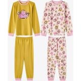 Penti Kız Çocuk Kindly Friends Pamuklu Uzun Kollu 2'li Pijama Takımı - Renkli - 7 - 8 Yaş