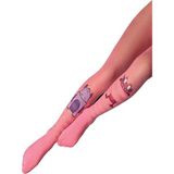Penti Kız Çocuk Little Monsters Külotlu Çorap - Pembe - 1