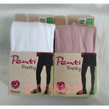 Penti Kız Çocuk Pamuk Külotlu Çorap ( Pretty Pamuklu Külotlu Çorap ) 2 'li - Beyaz - Pembe - 6 - 8 Yaş