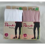 Penti Kız Çocuk Pamuk Külotlu Çorap ( Pretty Pamuklu Külotlu Çorap ) 2'li - Beyaz - Pembe - 9 - 10 Yaş