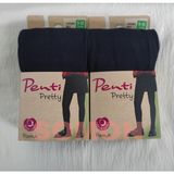 Penti Kız Çocuk Pamuk Külotlu Çorap ( Pretty Pamuklu Külotlu Çorap ) 2'li - Lacivert - 4 - 5 Yaş