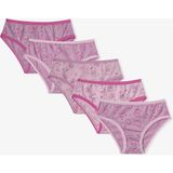 Penti Kız Çocuk Pembe Cute Party Pamuklu 5'li Slip Külot - 4 - 5 Yaş