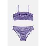 Penti Kız Çocuk Shiny Mor Bandeau Bikini Takımı