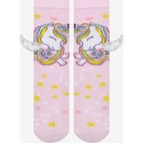 Penti Kız Çocuk Wings Unicorn Pantolon Çorabı - Pembe - 35 - 37