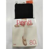 Penti Knit Kadın Desenli 80 Denye Külotlu Çorap - Siyah - M