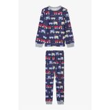 Penti Koyu İndigo Erkek Çocuk Araba Desenli Pijama Takımı
