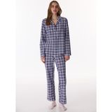 Penti Koyu Mavi Colored Gingham Pamuklu Gömlek Pantolon Pijama Takımı