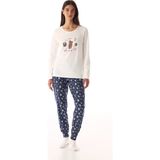Penti Koyu Mavi Sleepy Mood Pamuklu Pantolon Pijama Takımı