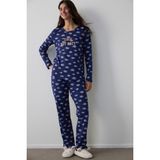 Penti Lacivert Cloudy Night Pantolon Pijama Takımı - S