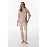 Penti Latte Fitilli Uzun Kollu Pantolon Pijama Takımı - S