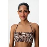 Penti Leo Straplez Leopar Desenli Bikini Üstü - 34 - Renkli