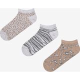 Penti Leopard 3lü Açık Kahverengi Patik Çorap - Standart