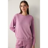 Penti Lila Bisiklet Yaka Oversize Spor Sweatshirt