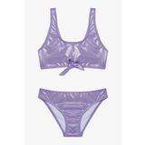 Penti Lila Kız Çocuk Shiny Halter Yaka Bikini Takımı