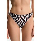 Penti Macey Minimal Zebra Desenli Orta Bel Bikini Altı - 40 - Çok Renkli