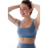 Penti Mavi Cream Hafif Destek Kare Yaka Çıkarılabilir Pedli Spor Sütyeni - XL - Çok Renkli