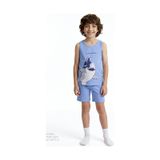 Penti Mavi Erkek Çocuk Fishy Friends Pamuklu 2li Pijama Takımı Bu11