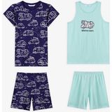 Penti Mint Yeşili Erkek Çocuk Adventure Await Pamuklu 2'li Pijama Takımı