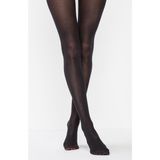 Penti Natural Koton Pamuklu Külotlu Çorap Battal Büyük Beden - 2XL - Siyah