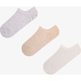 Penti Natural Touch 3'lü Sneaker Çorabı - 36 - 40 - Kahverengi