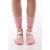 Penti Pembe Cuteness Köpek Desenli Soket Çorap - Standart - Çok Renkli