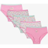 Penti Pembe Kız Çocuk Popflower Pamuklu 5'li Slip Külot
