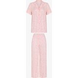 Penti Pembe Leopar Kısa Kollu Gömlek Pantolon Pijama Takımı - XL