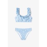 Penti Pembe Yaprak Desenli Kız Çocuk Bikini Takımı