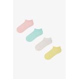Penti Renkli Kız Çocuk Tiny Braids 4 'lü Patik Çorap