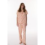 Penti Renkli Pasta Time Düğmeli Gömlek Pantolon Pijama Takımı - Çok Renkli - XL
