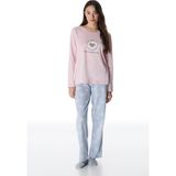 Penti Renkli Pretty Hearts Pamuklu Pantolon Pijama Takımı - XS