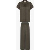Penti Rhea Saten Gömlek Pantolon Pijama Takımı - Çok Renkli