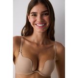Penti Shelly Push Up Bej Balenli Sütyen - 75A - Sarı