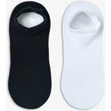 Penti Siyah Beyaz Non Grip Sport 2li Patik Çorap - 36 - 40