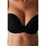 Penti Siyah Dekoltemiz Wow Straplez Push Up Dolgulu Balenli Sütyen - 75B
