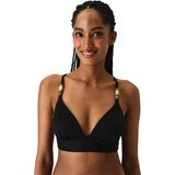 Penti Siyah Montana Push Up Bralet Dokulu Bikini Üstü - 40 - Siyah